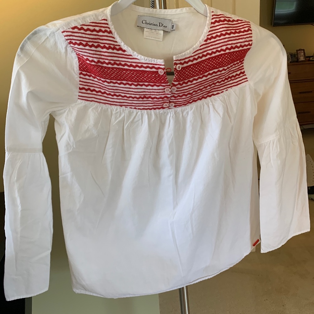 Christian Dior white top